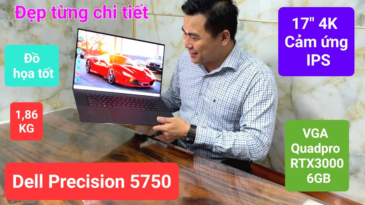 Dell Precision 5750 | Core i7-10875H | Ram 32Gb | 1TB SSD | Quadro RTX 3000 6Gb | 17'' 4K touch ips