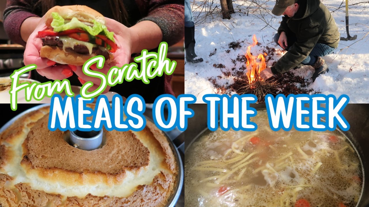 IT'S ALL ABOUT BURGERS AND SOUP | From Scratch Country Cooking | Venison | Chicken