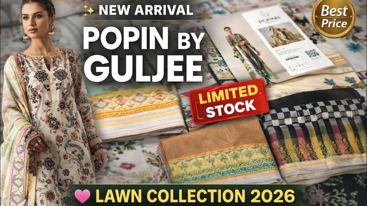 Popin By Guljee Lawn Collection 2026 | New Arrival Latest Suits 🔥