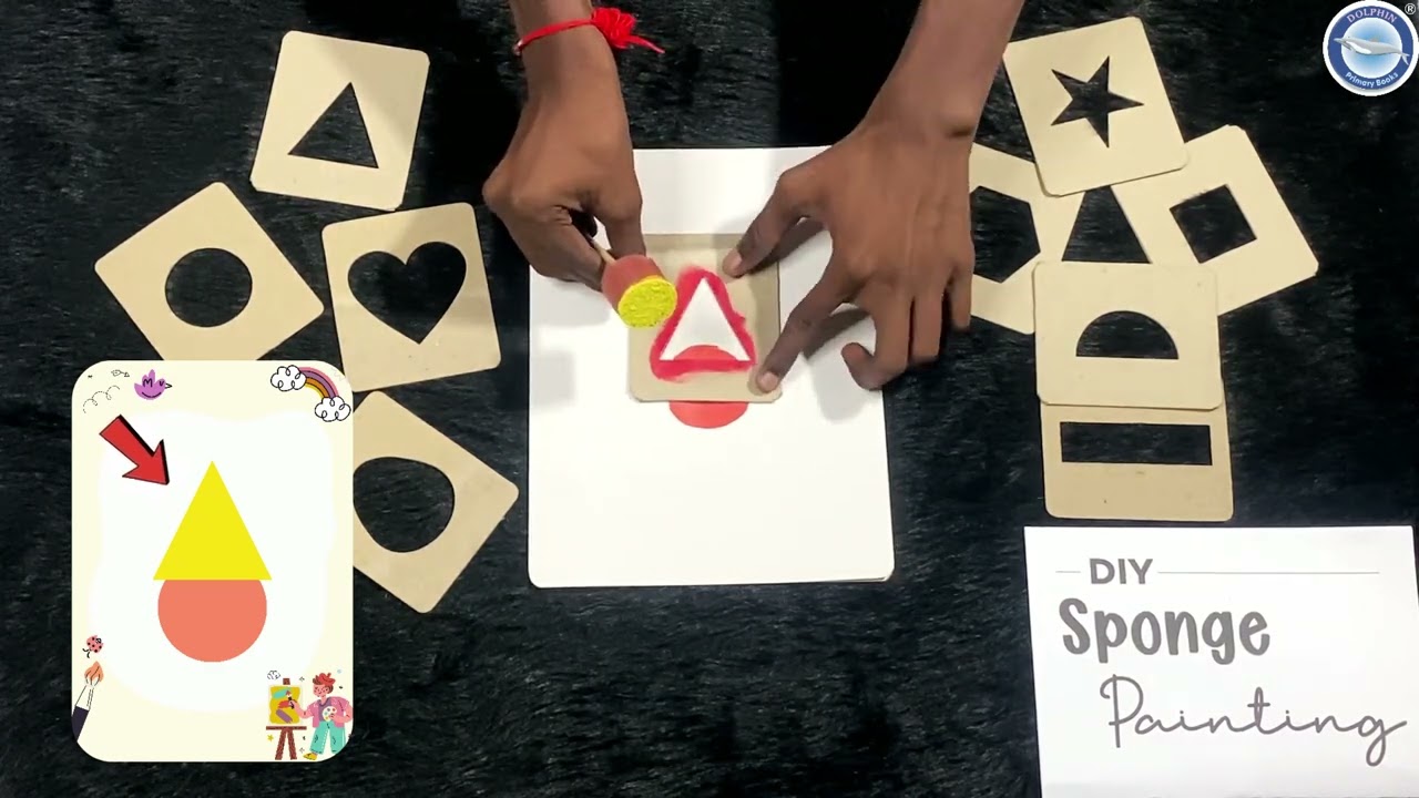 DIY Sponge Painting for Kids | Fun & Easy Art Activity | Dip, Dab & Create