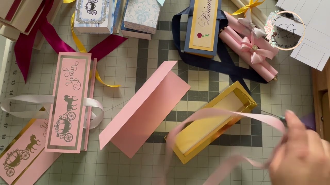 Cómo hacer una caja para un pergamino que podemos cortar con Cricut. Silhouette Cameo, láser etc.