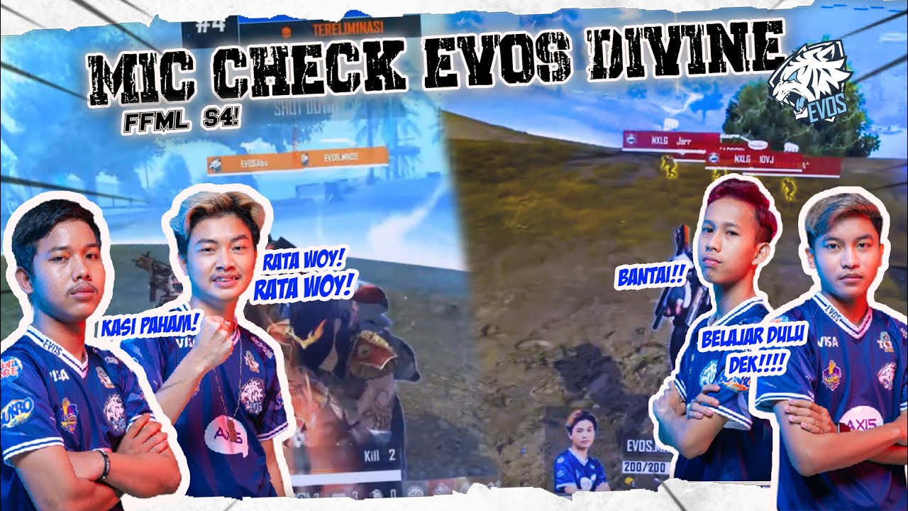 ПРОВЕРКА МИКРОФОНА EVOS DIVINE MATCH ДЕНЬ 4 FFML РАУНД 3
