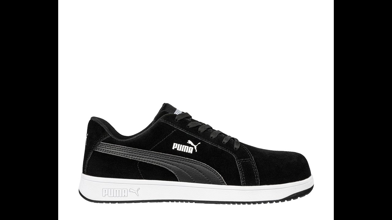 Puma ICONIC BLACK LOW Work Shoes #puma #pumashoes #pumasneakers
