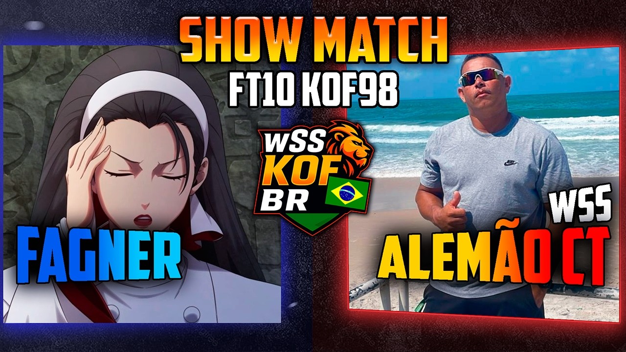 WSS ALEMÃO CT 🆚 FAGNER5000 | FT10 KOF98 | !Pix !Sorteio !Insta