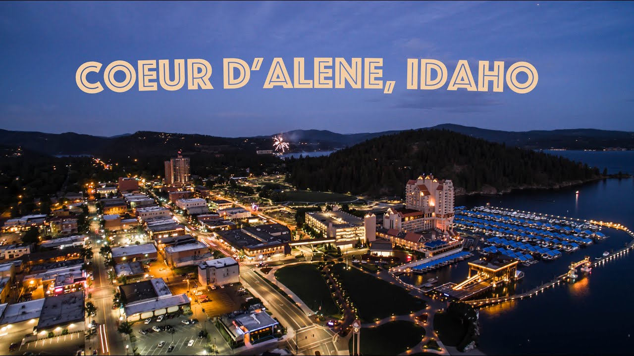 Coeur d'Alene, Idaho | From Above 4K