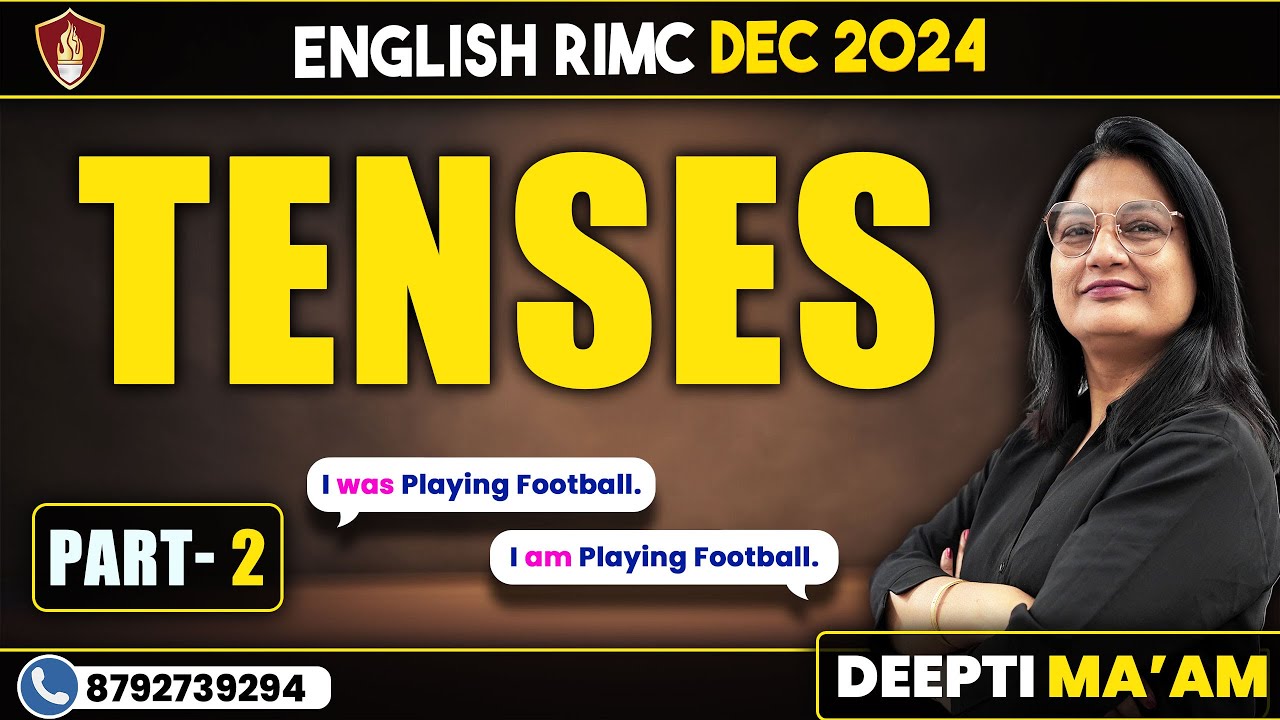 Tense | RIMC Online Coaching | RIMC Online Classes | English Class | RIMC Dec 2024 |