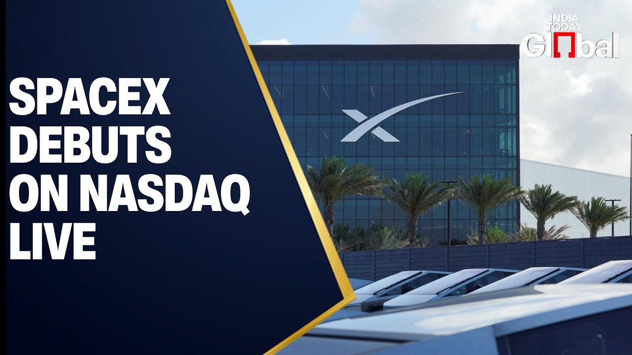 LIVE: SpaceX Debuts on Nasdaq Exchange | Historic Space & Tech Market Listing