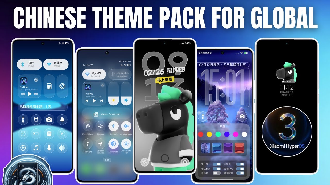 New Chinese Theme Pack With HyperOS 3 Control Center Support For Xiaomi Global