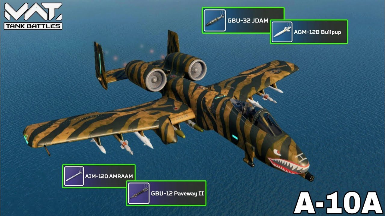A-10A After Buff Full Mk3 Max Gameplay 🔥 MWT :  TANK BATTLES 