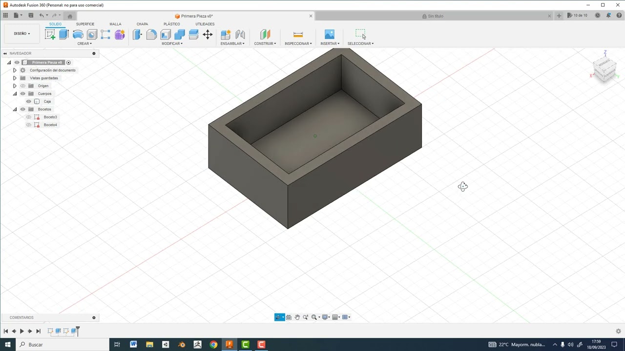Mis primeros pasitos con Fusion 360