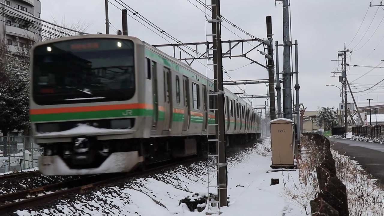 雪の中E231系・2026/2/8