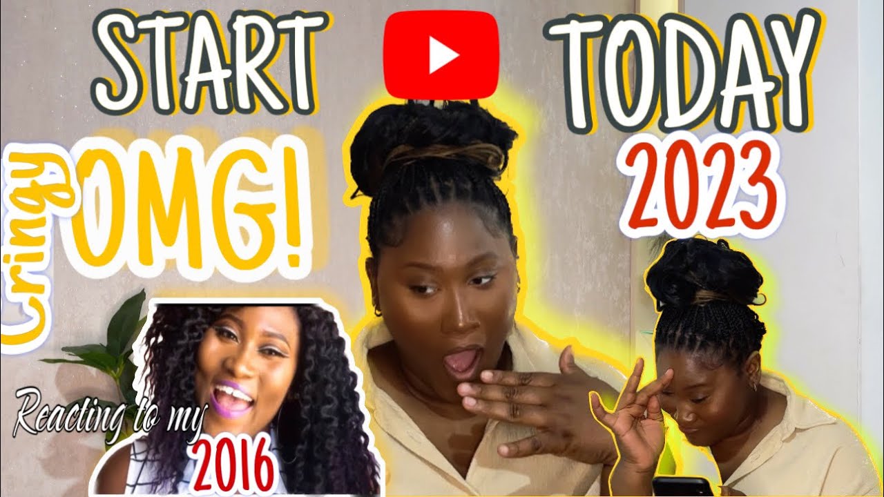 REACTING TO MY FIRST EVER YOUTUBE VIDEO || CRINGY AND EMOTIONAL 😭 ||  START YOUTUBE NOW IN 2023