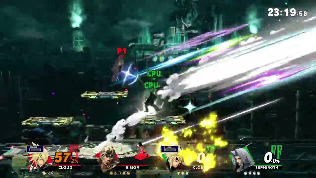 SSBU:Red Team VS Green Team - Midgar Match 1