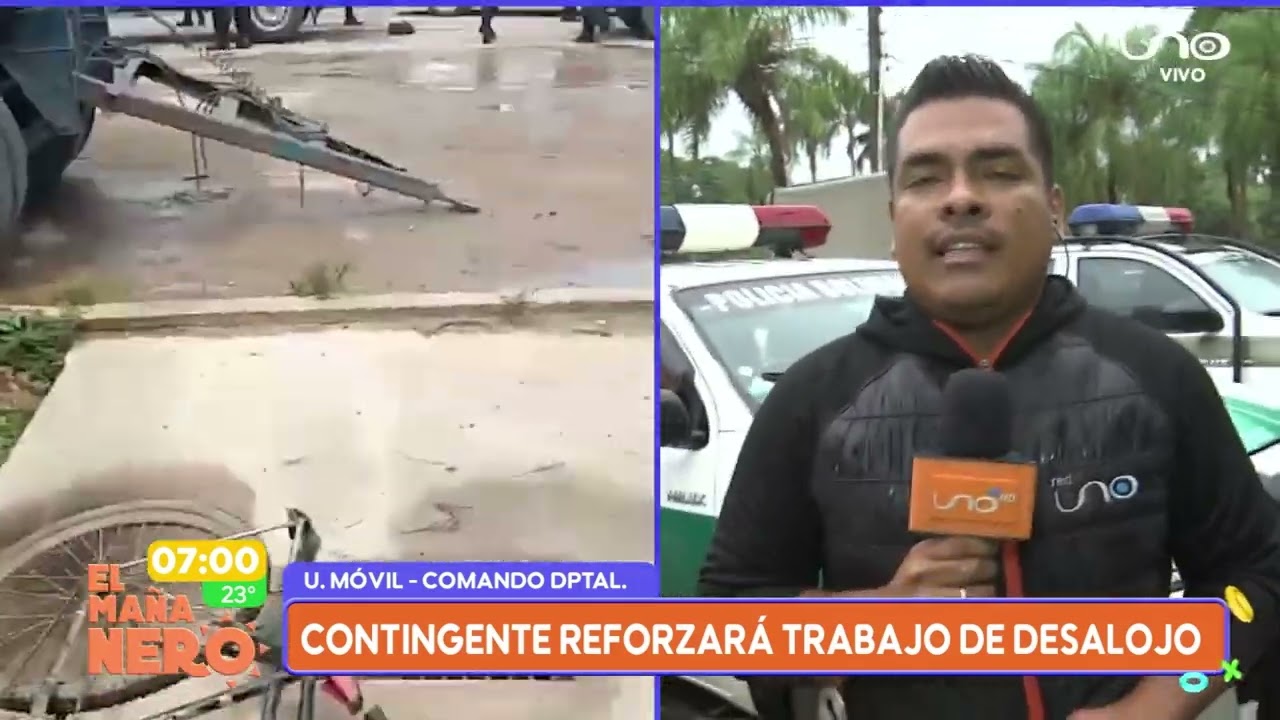 Contingente reforzará trabajo de desalojo