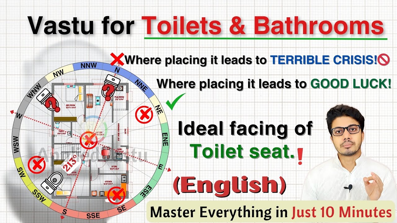 Toilet direction as per vastu - Toilet Seat Direction - Vastu course - Vastu Shastra in English