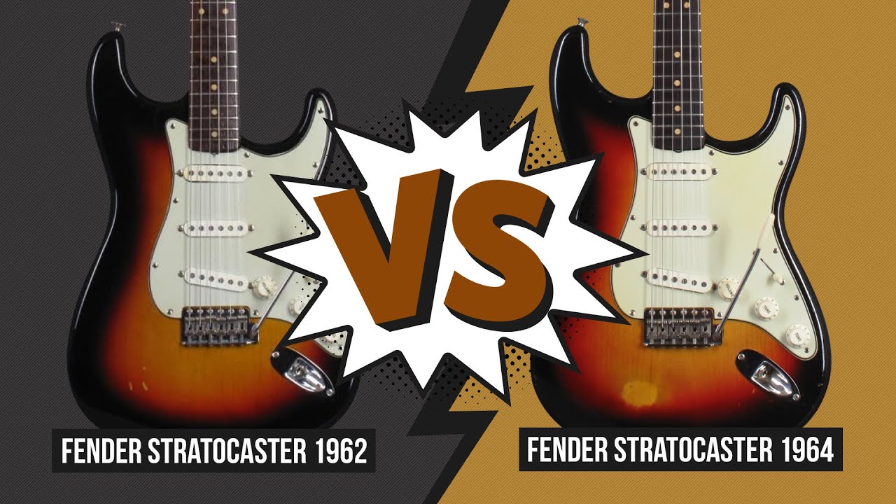 Audio Comparison - 1962 Fender Stratocaster vs. 1964 Fender Stratocaster  (no talking)