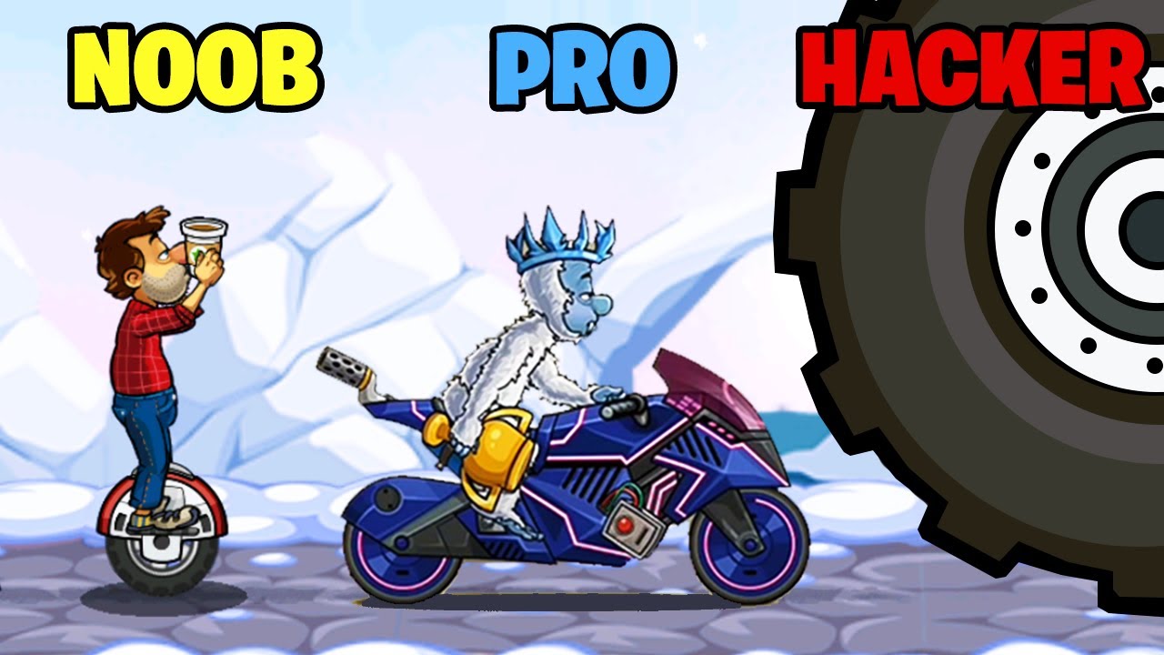 NOOB vs PRO vs HACKER - Hill Climb Racing 2