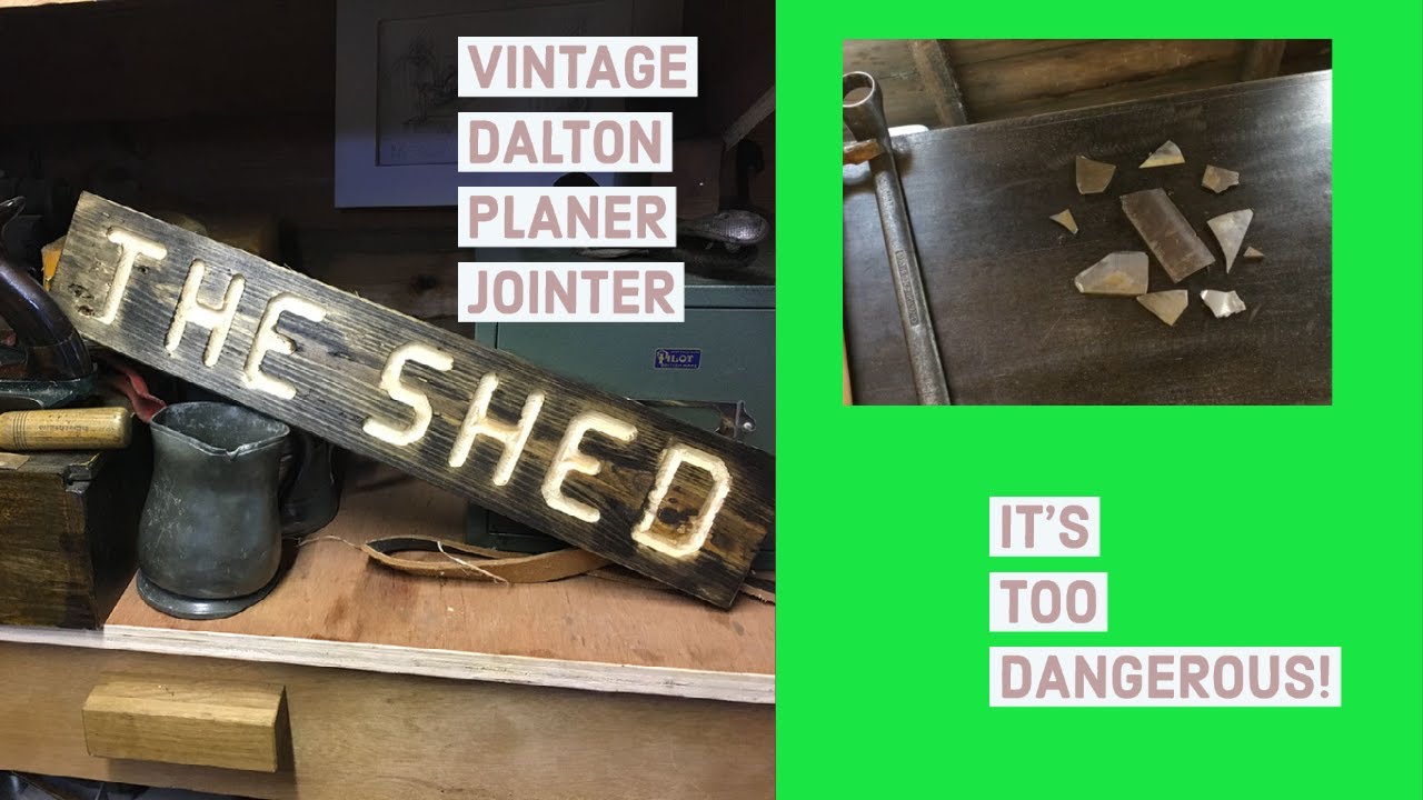 Vintage Planer / Jointer Setup - This machine has to go its too dangerous