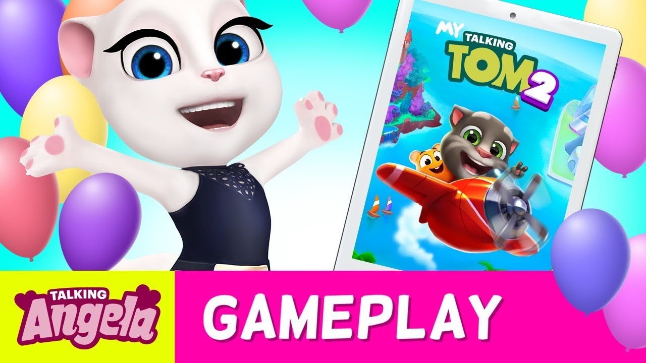 💖 A Day Playing My Talking Tom 2  💖 Talking Angela