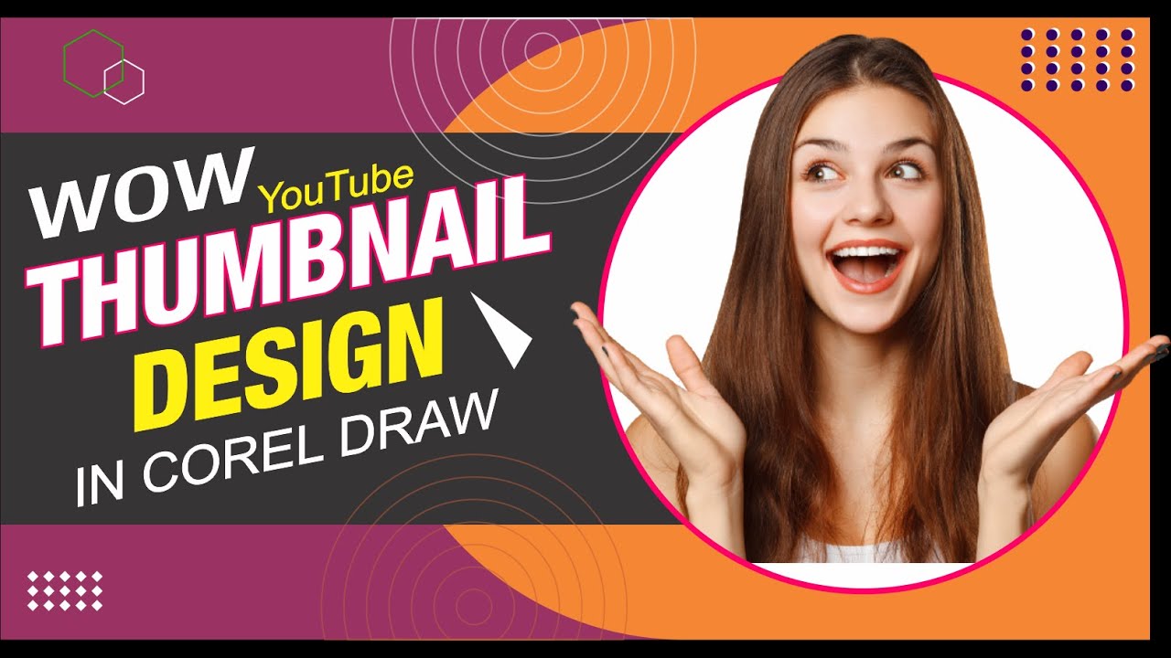 How To Youtube Thumbnail Design || In Corel Draw