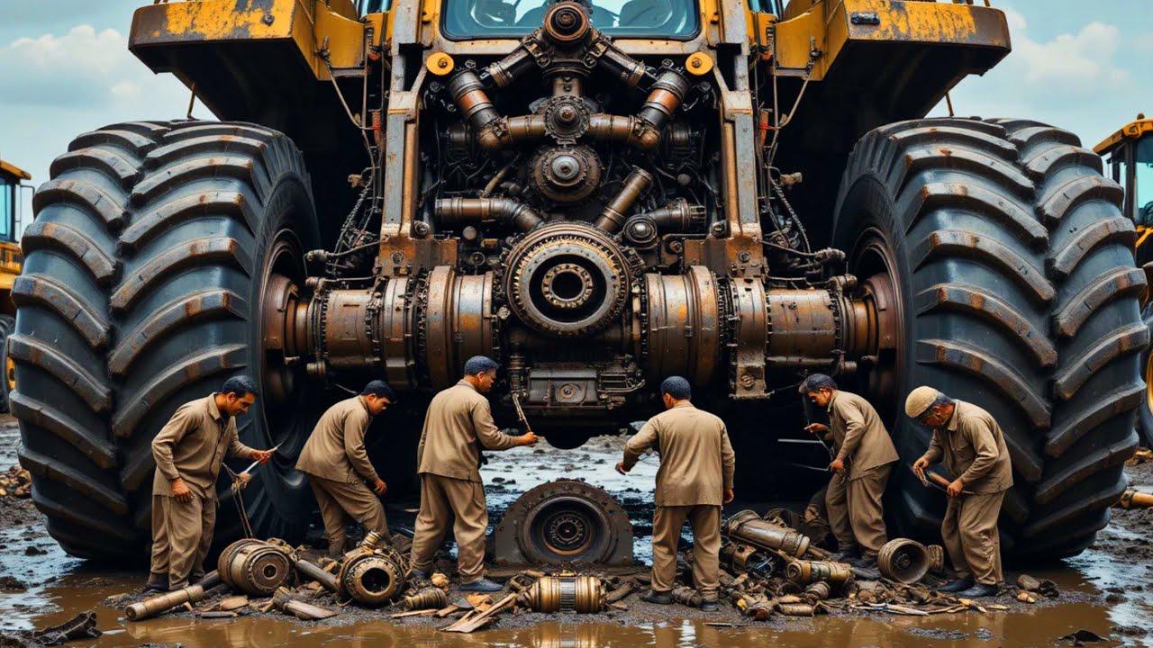 Mountain Loader & Engine Overhaul | Dangerous Heights, Full Repair Process”Urdu Translation 