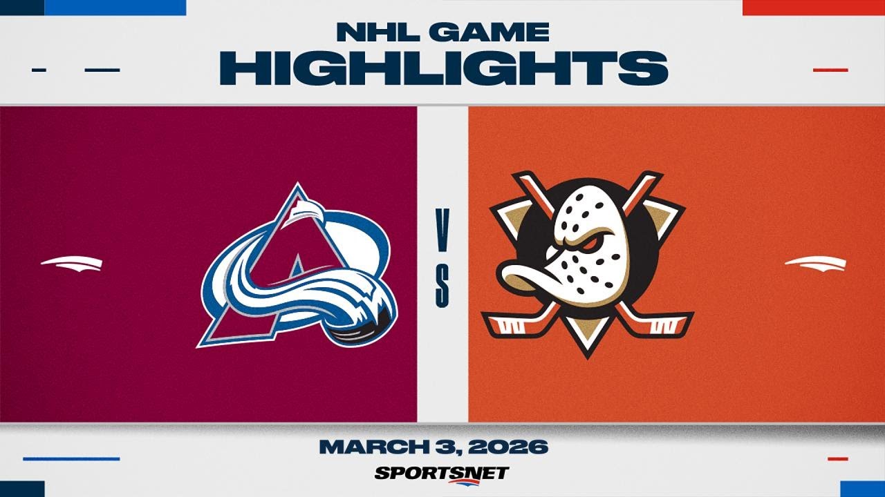 NHL Highlights | Avalanche vs. Ducks - March 3, 2026