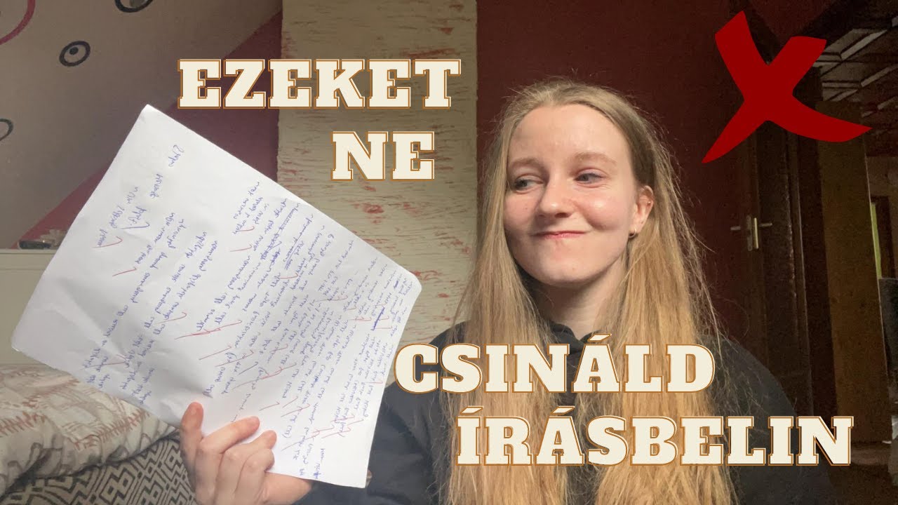 EZEKET NE CSINÁLD AZ ÍRÁSBELI ÉRETTSÉGIN
