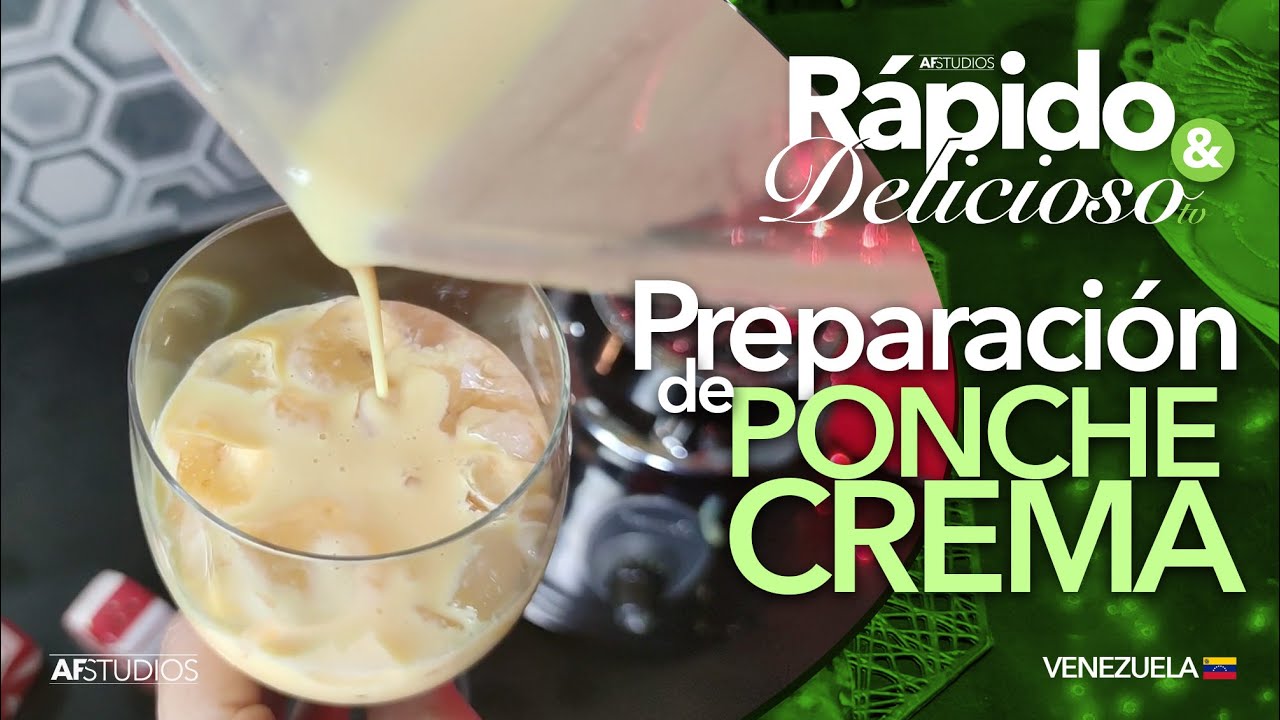 Preparación de Ponche Crema | Rápido y Delicioso TV