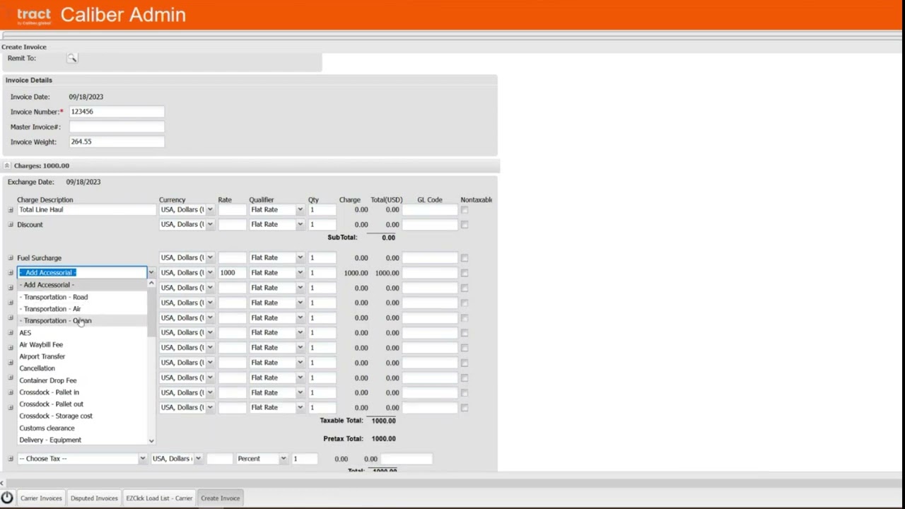 Instruction video carrier invoice process
