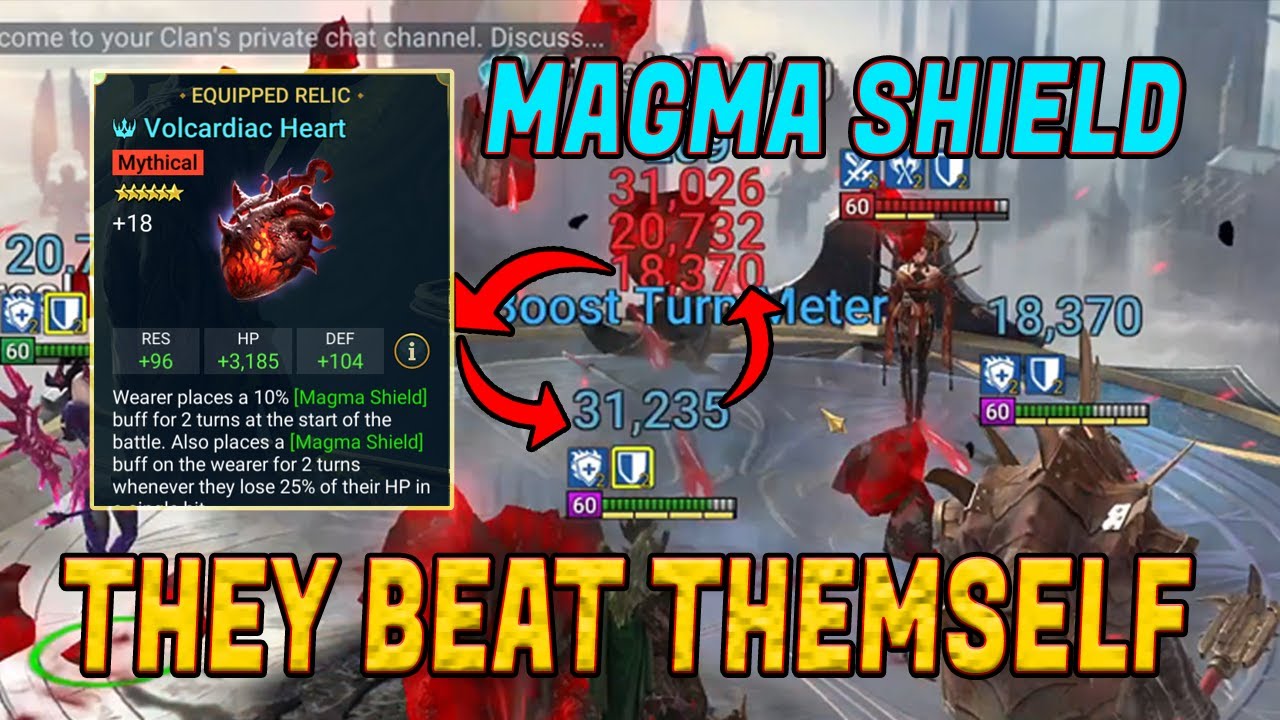 MAGMA SHIELD RELIC MAKES THEM BEAT THEMSELF! TEST SERVER! RAID: SHADOW LEGENDS