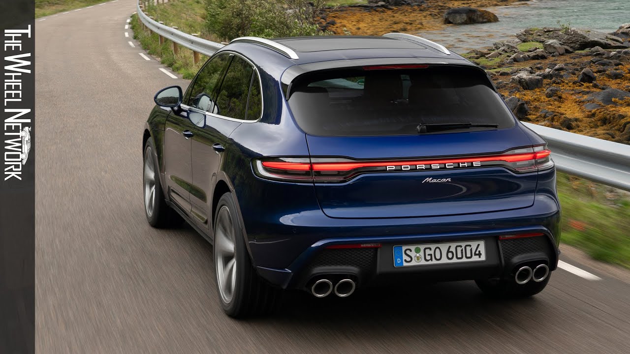 2022 Porsche Macan | Gentian Blue Metallic | Driving, Interior, Exterior