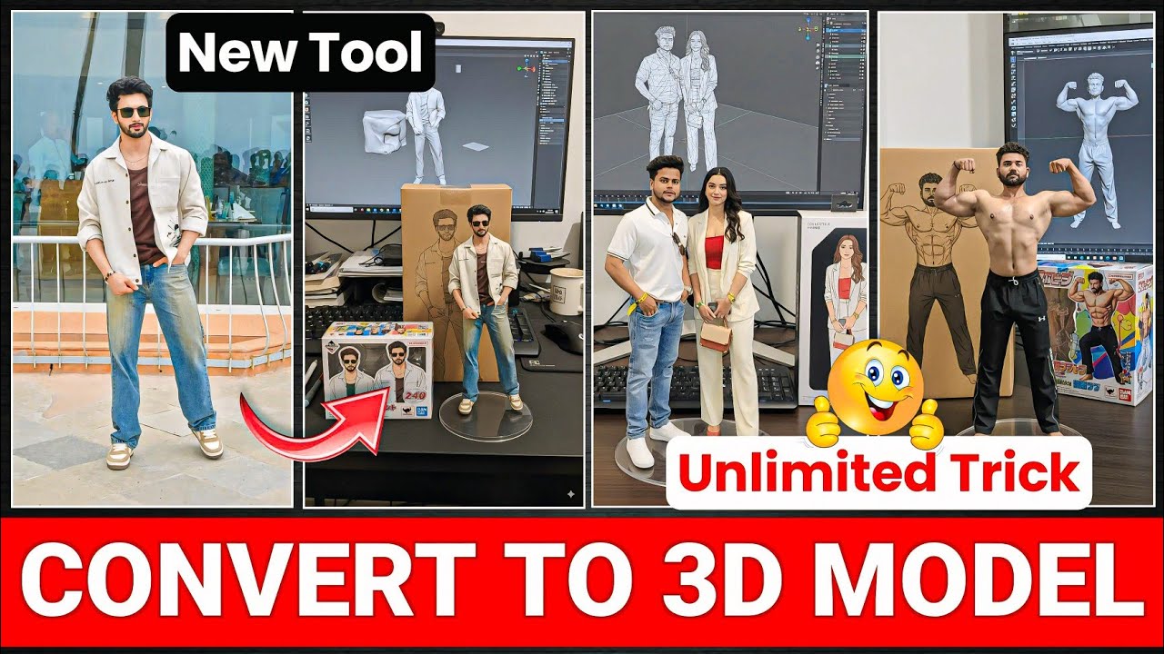 100% Free🤩Trending Instagram Figurine 3D AI Photo Editing | Google Gemini Viral Photo Editing Prompt