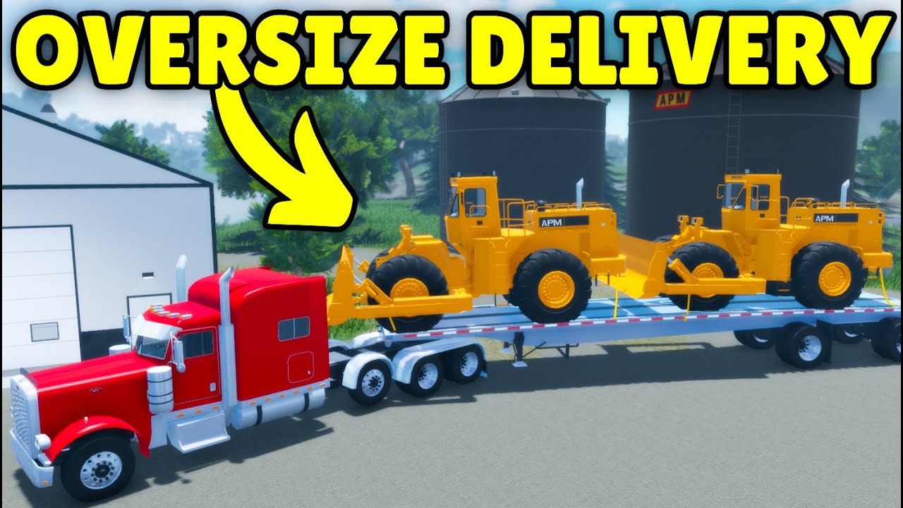 Delivering TWO MASSIVE Oversize Trucks in APM | Roblox American Plains Mudding