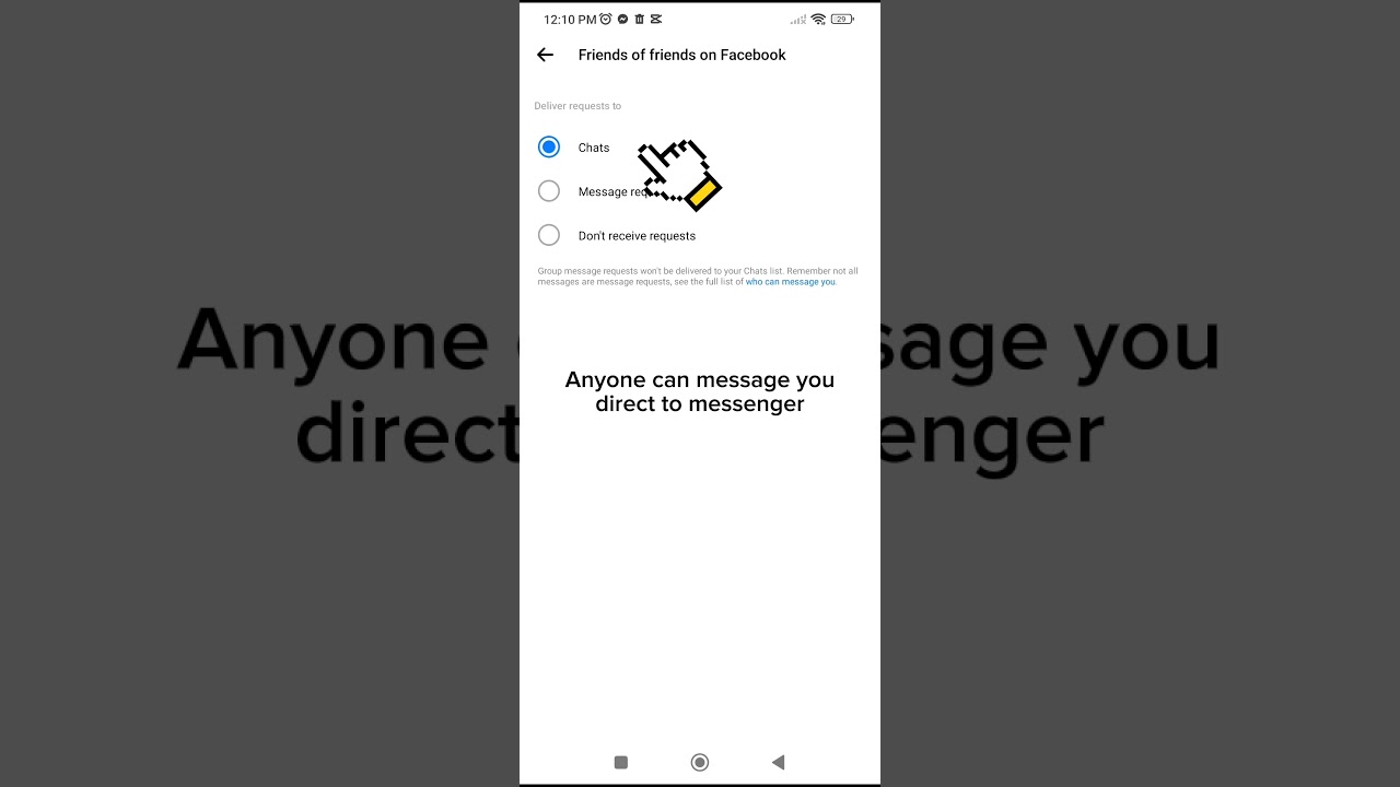 How to private your messenger