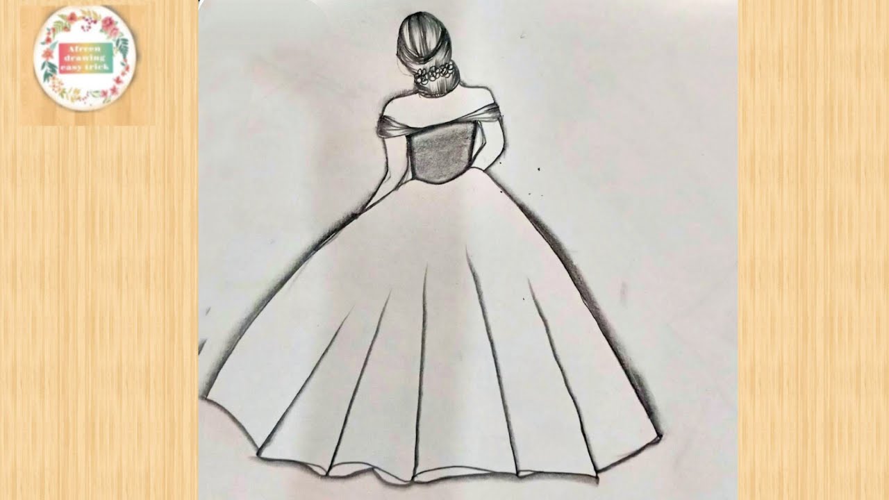 how to draw a backside step by step/girl drawing/pencil drawing/pencil sketch for beginners