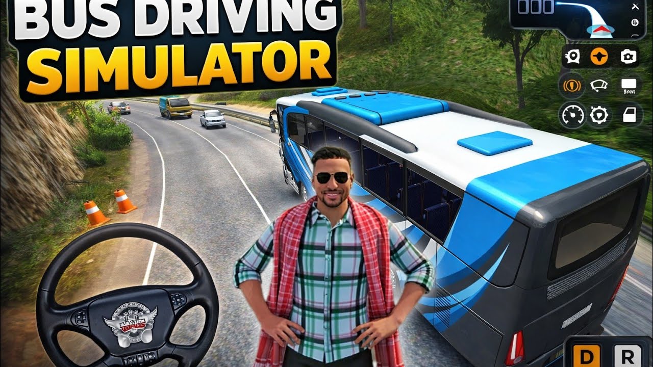 🚍 Dangerous Mountain Road Bus Driving 😱 | Realistic Bus Simulator 4K Gameplay