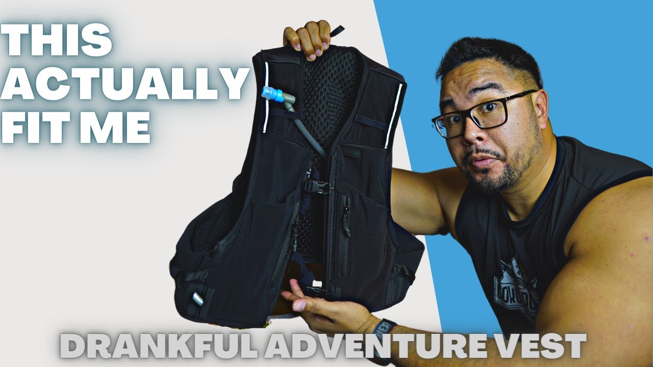 Drankful Adventure Pack - A hydration vest for BIGGER RUNNERS