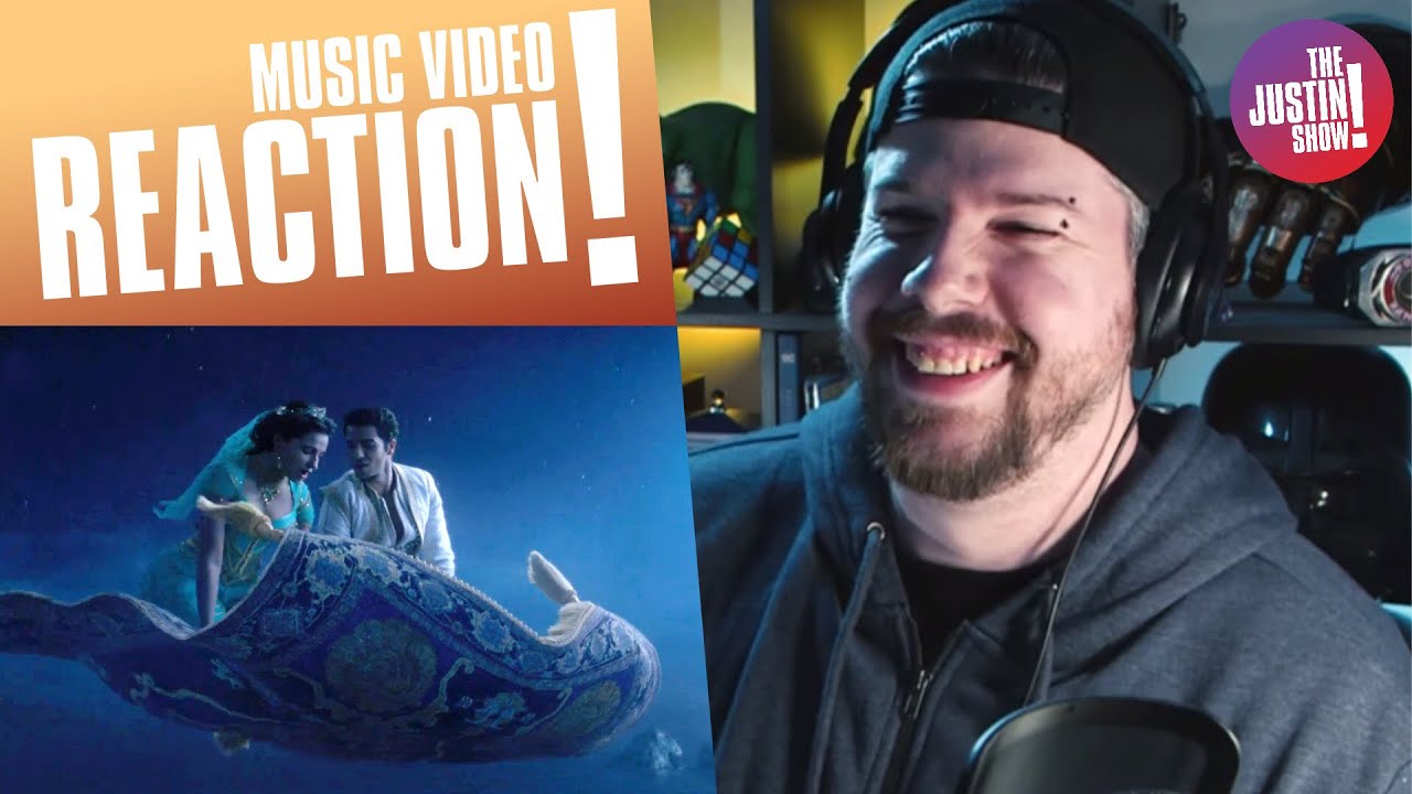 A WHOLE NEW WORLD - Mena Massoud and Naomi Scott - FILM CLIP REACTION | The Justin Show!
