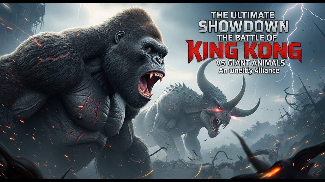 The Ultimate Showdown The Battle of King Kong vs Giant Animals An unwilling alliance