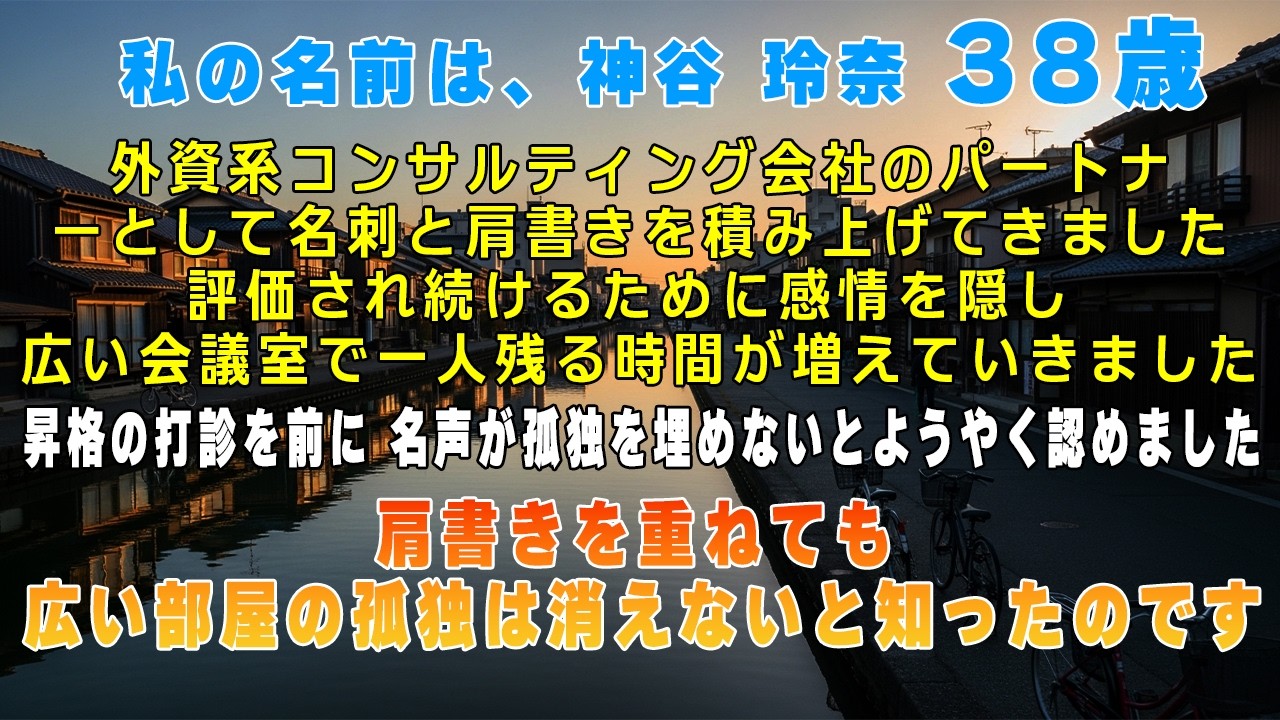 高級な名刺が、広い部屋の中での孤独を和らげてはくれないと気づいた日。