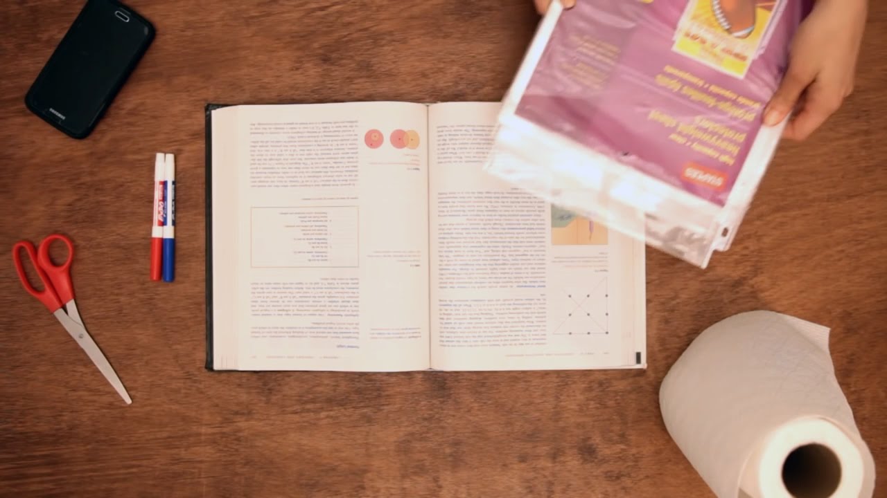 DIY Dry Erase Textbook Notes
