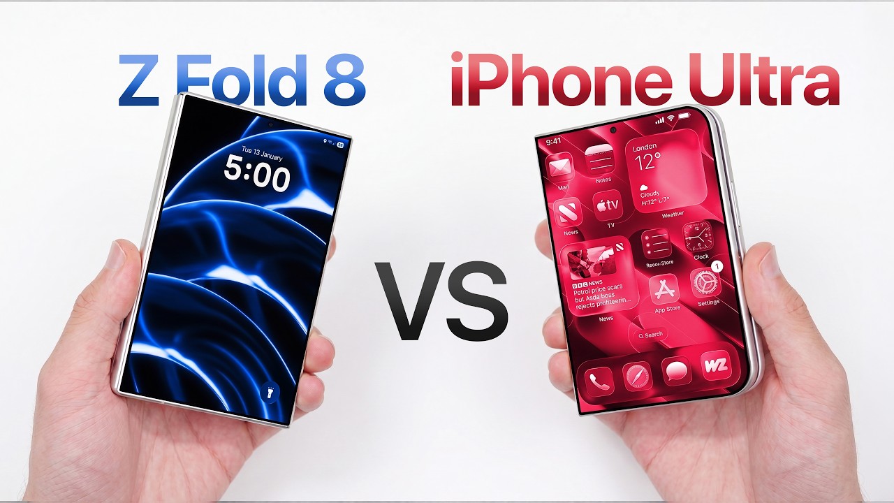 iPhone Ultra против Galaxy Z Fold 8 &mdash; первый взгляд на макеты в чехлах!
