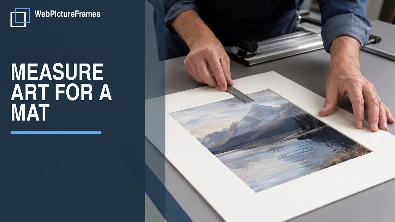 How to measure your picture to get the mat size right