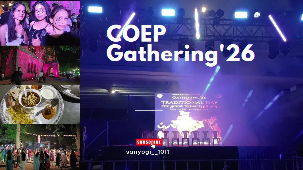 Gathering'26 COEP💃🏻🥳|| #coep #punefests  #coepgathering