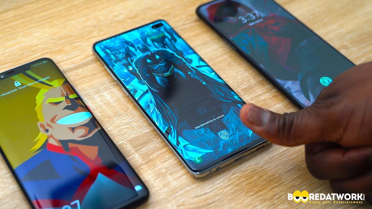 Galaxy S10+ vs. Mate 20 Pro vs. OnePlus 6T: UD Fingerprint Test