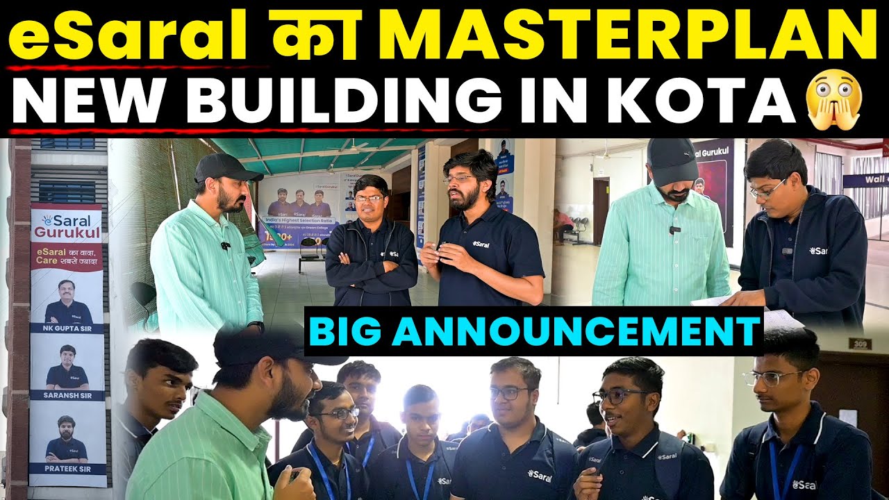 eSaral New Building in Kota🤔 | New Campus Announcement | Review for JEE & NEET & Admission Details