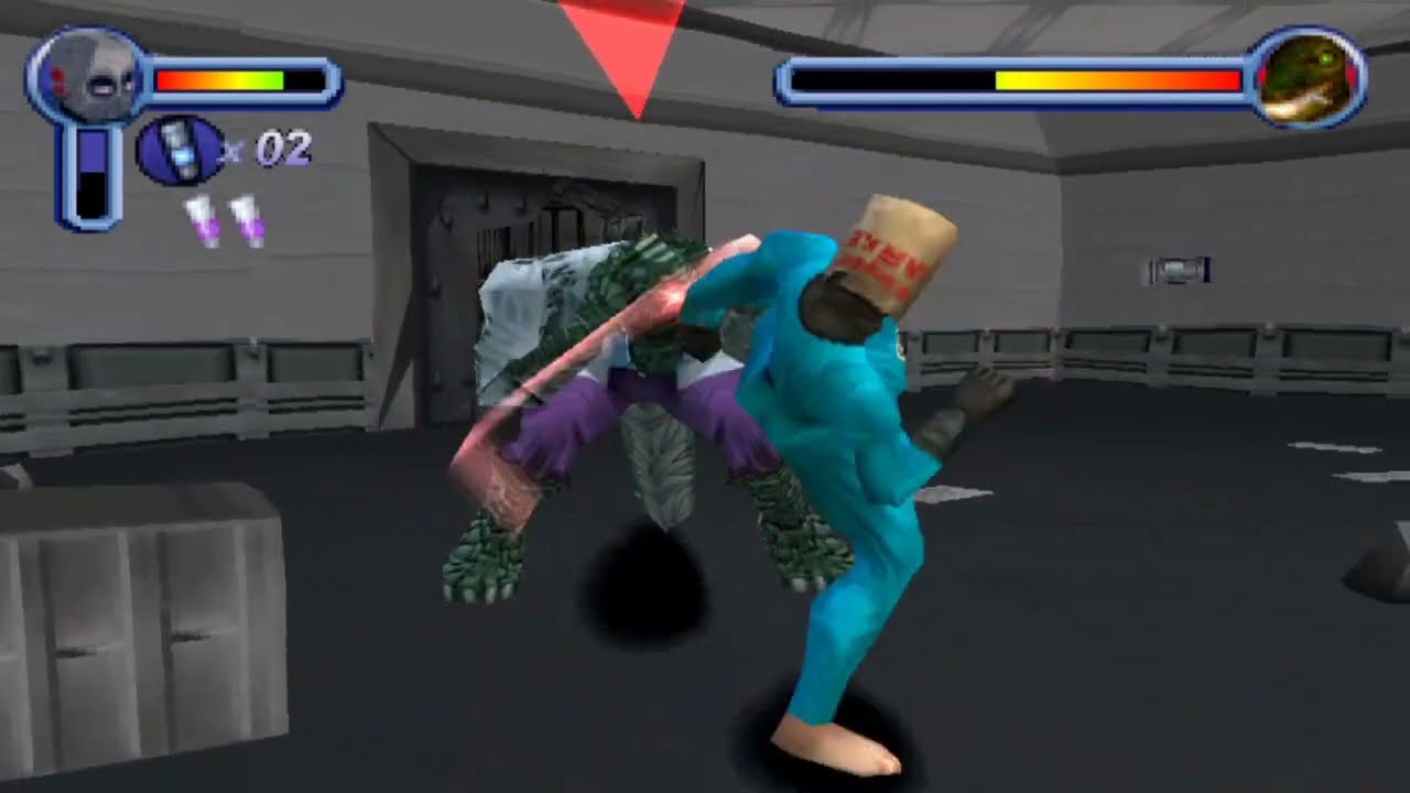 Spidey vs The Lizard with Amazing Bag Man Costume | SPIDER-MAN 2 ENTER ELECTRO PS1