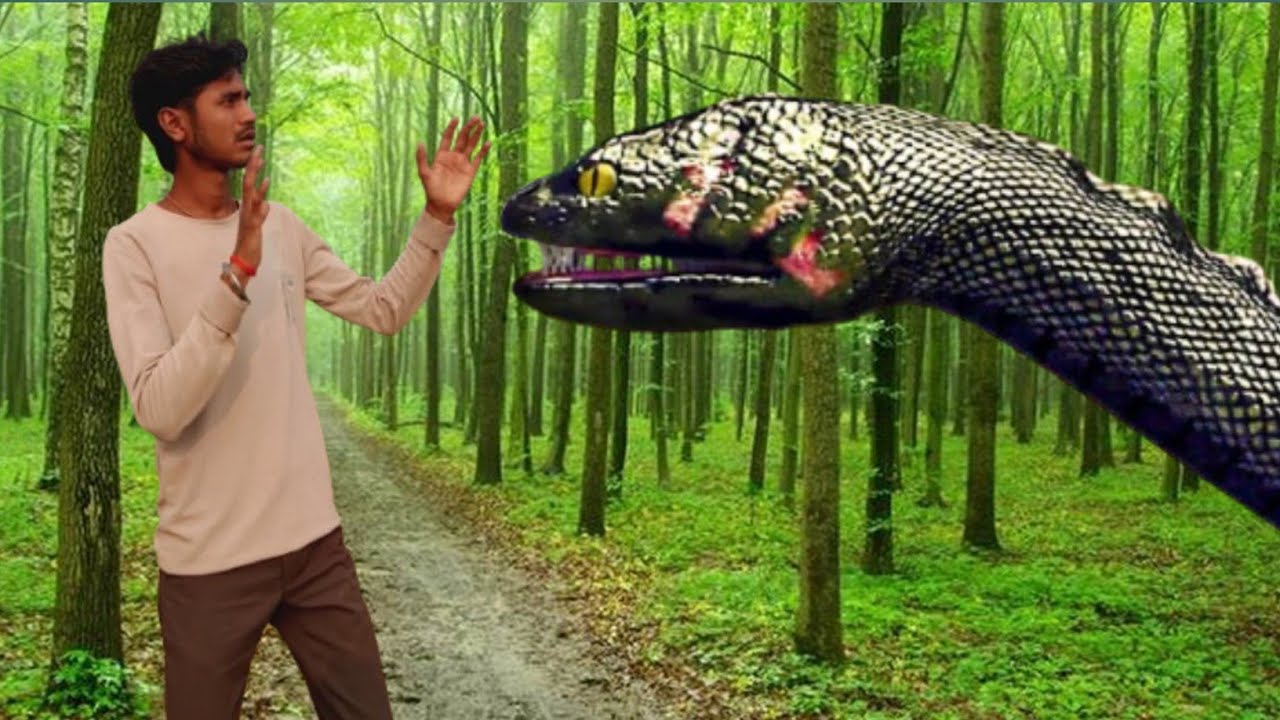 Anaconda snake 🐍 in real life part 1 video 😱