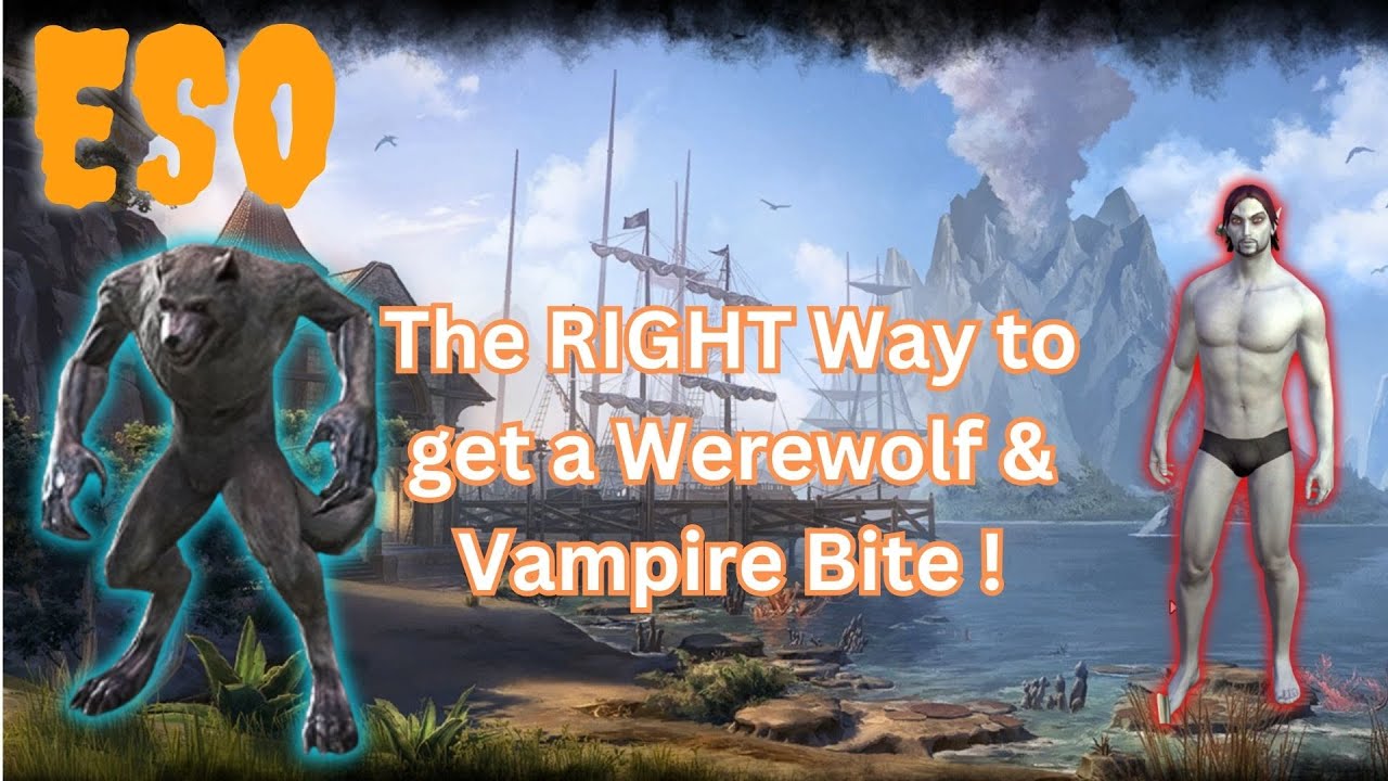 ESO The RIGHT Way to get a WereWolf or Vampire Bite !