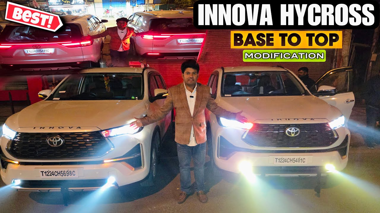 Innova Hycross Base to Top Modification🤩| Hycross Modified Karol Bagh🔥
